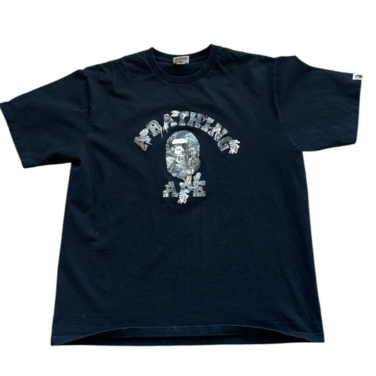 Bape Camo Ape Tee Black