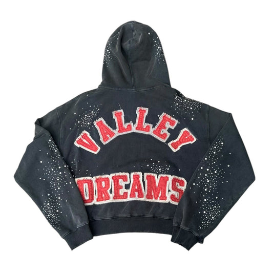 Vale Rhinestone Zip Hoodie