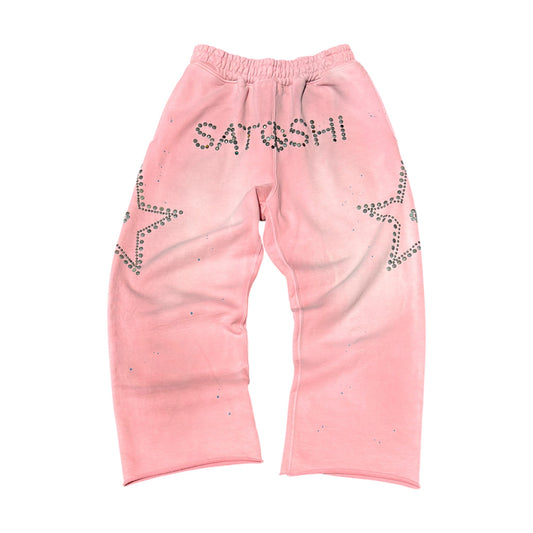 Satoshi Star Studded Sweatpants Dusty Pink
