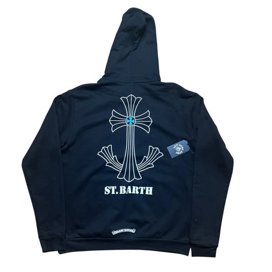 CH St Barths Exclusive Anchor Cross Black Hoodie