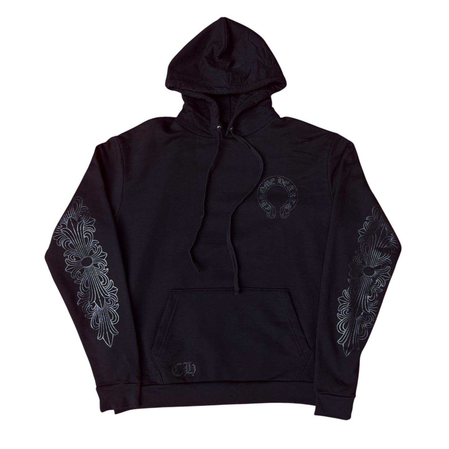 CH Online Exclusive Tonal Horseshoe Logo Black Hoodie