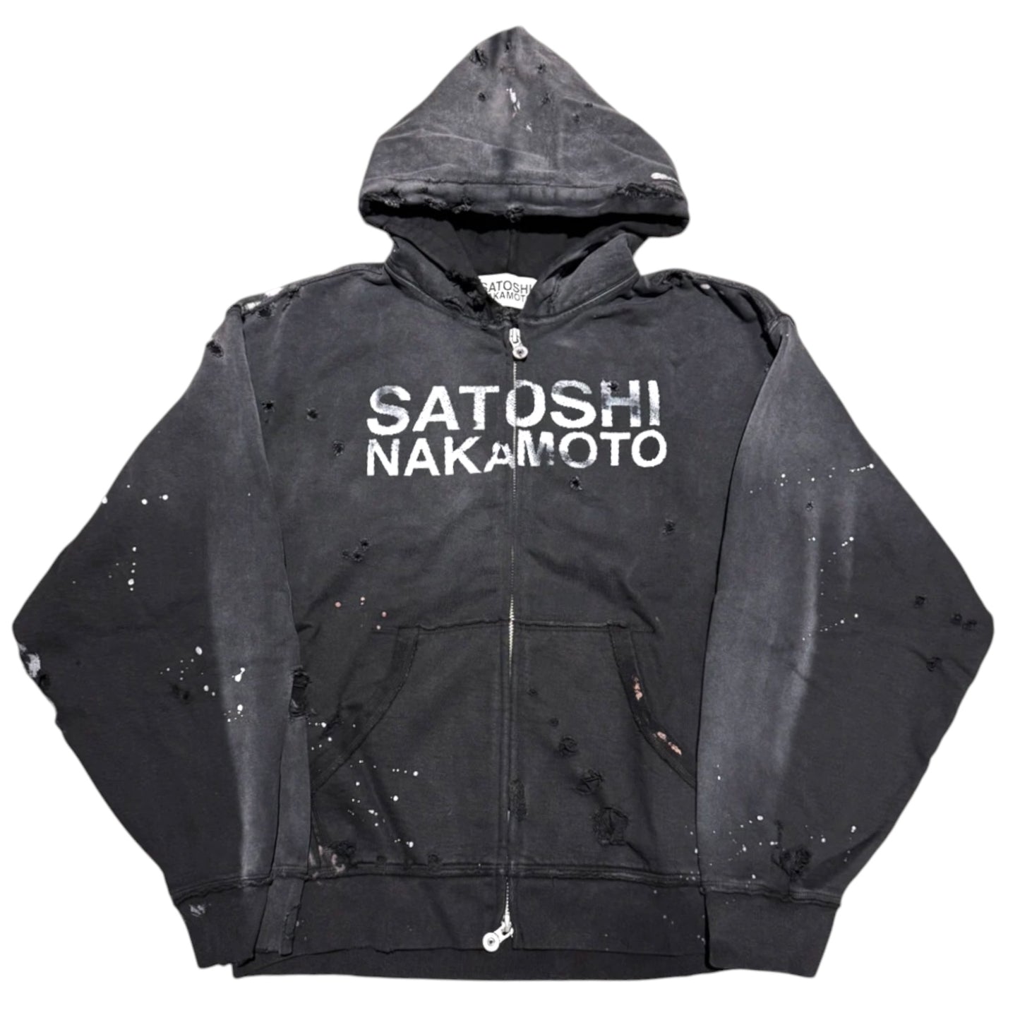Satoshi Nakamoto Luke Fleece Blk Zip Hoodie