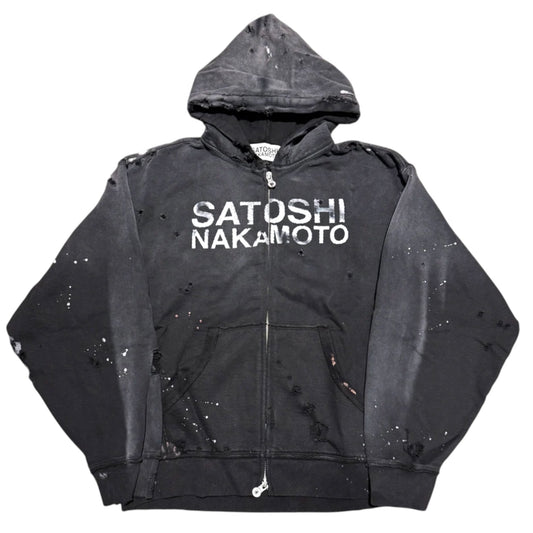 Satoshi Nakamoto Luke Fleece Blk Zip Hoodie