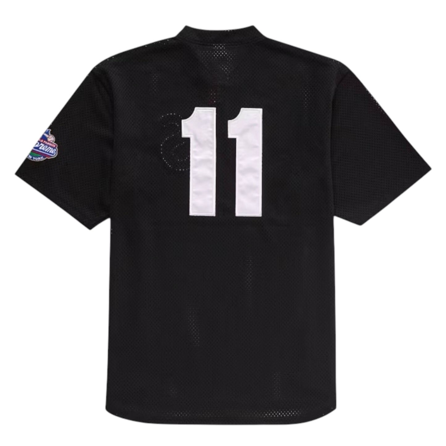 Supreme S Logo Black Baseball Henley