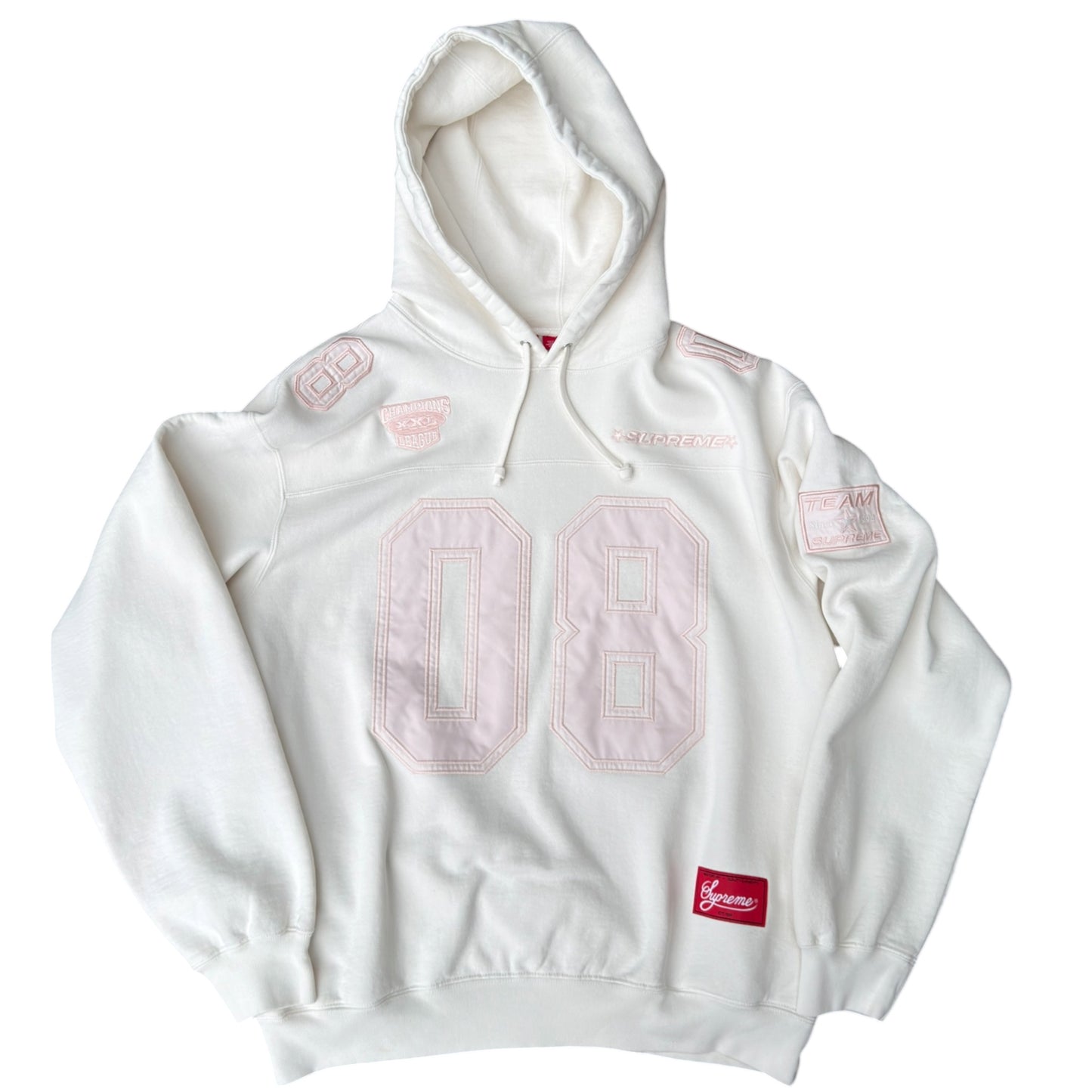 Supreme Championship Hoodie White/Pink