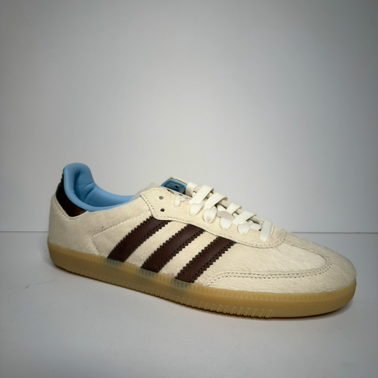 Adidas Samba Cream White Earth Strata Pony Hair Sneaker