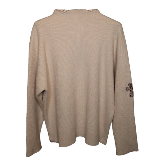 CH Cashmere Leopard Patch Sweater