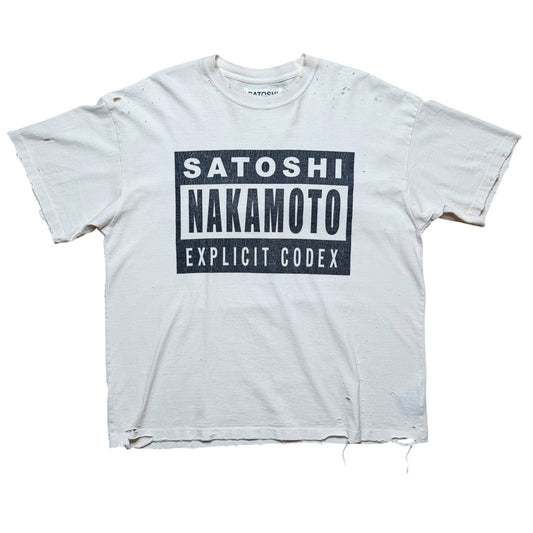 Satoshi Nakamato Explicit Codex Tee